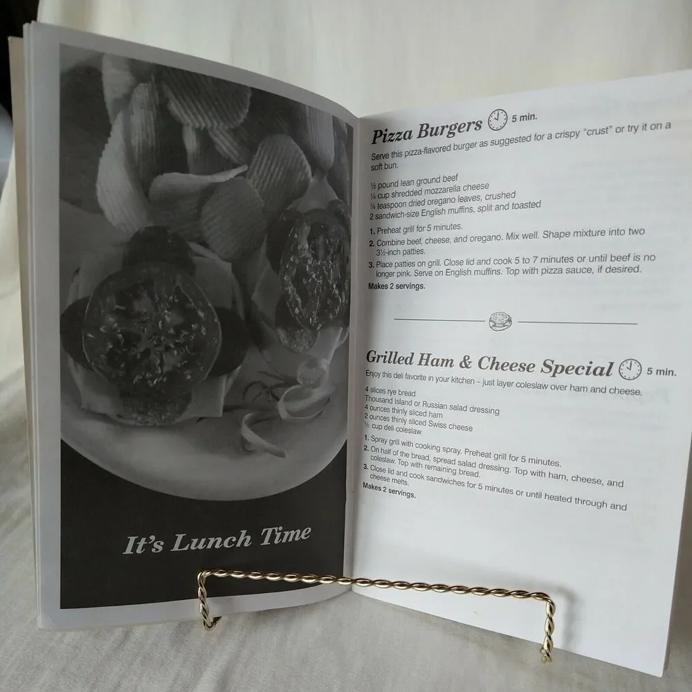 Hamilton Beach Meal Maker Express Grill Recipe CookBook Bilingual French English